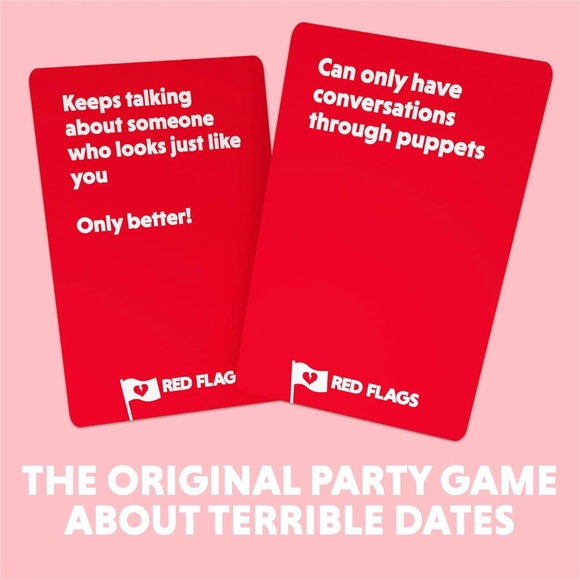 Red Flags the game of terrible dates by Grim Rabbit 3-20 players card game New - Picture 5 of 7